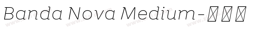 Banda Nova Medium字体转换